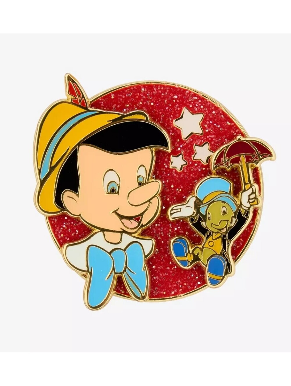 Loungefly Disney Pinocchio Jiminy & Pinocchio Enamel Pin